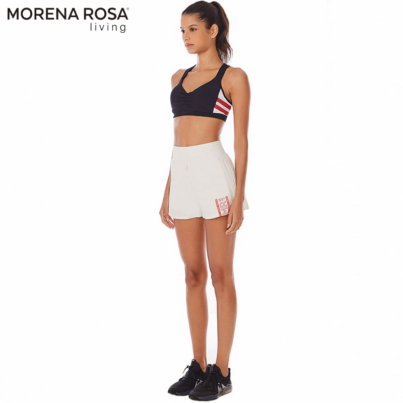 【Morena Rosa Living】ショート丈レギンス付きショートパンツ Morena Rosa Living】ショート丈レギンス付きショートパンツ