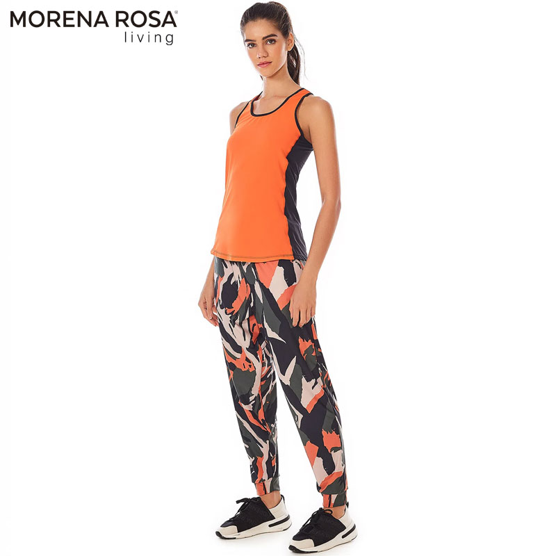 Morena Rosa Living バイカラーレーサーバック タンクトップ Morena Rosa Living】バイカラーレーサーバック タンクトップ