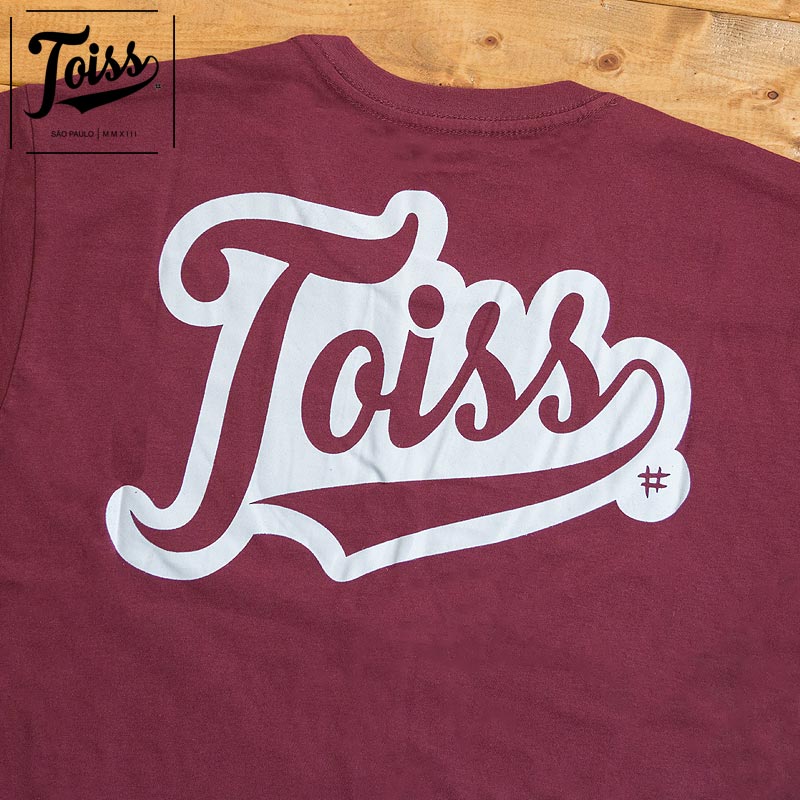 ネイマール愛用TOISSバックロゴTシャツ｜ボルドー（トイス） ◇期間限定セール◇【TOISS】Tシャツ 【ネイマール愛用ブランド