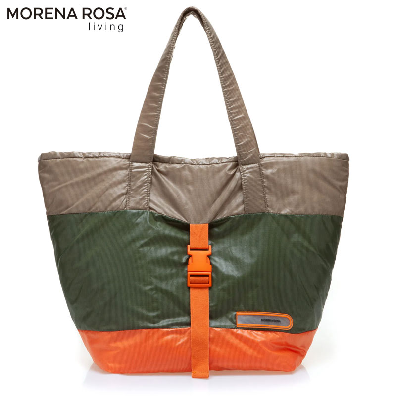 【Morena Rosa Living】 ファスナー付きト大きめトートバッグ Morena Rosa Living】超軽量素材モレナローザ ファスナー付きト