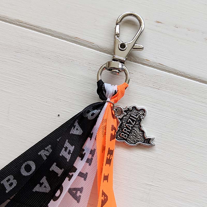 ボンフィンキーホルダー【オレンジミックス】｜ボンフィンのブラジル