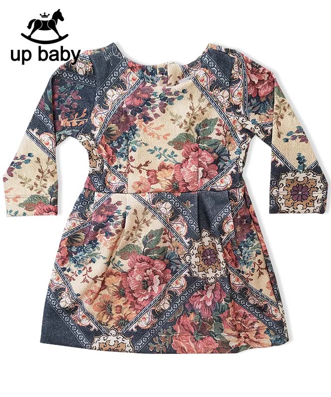 30 Off Up Baby 女の子ベビー長袖ワンピース ゴブラン柄 クラシカル マルチ キッズ ベビー 女の子ベビーのブラジル通販 Sorte