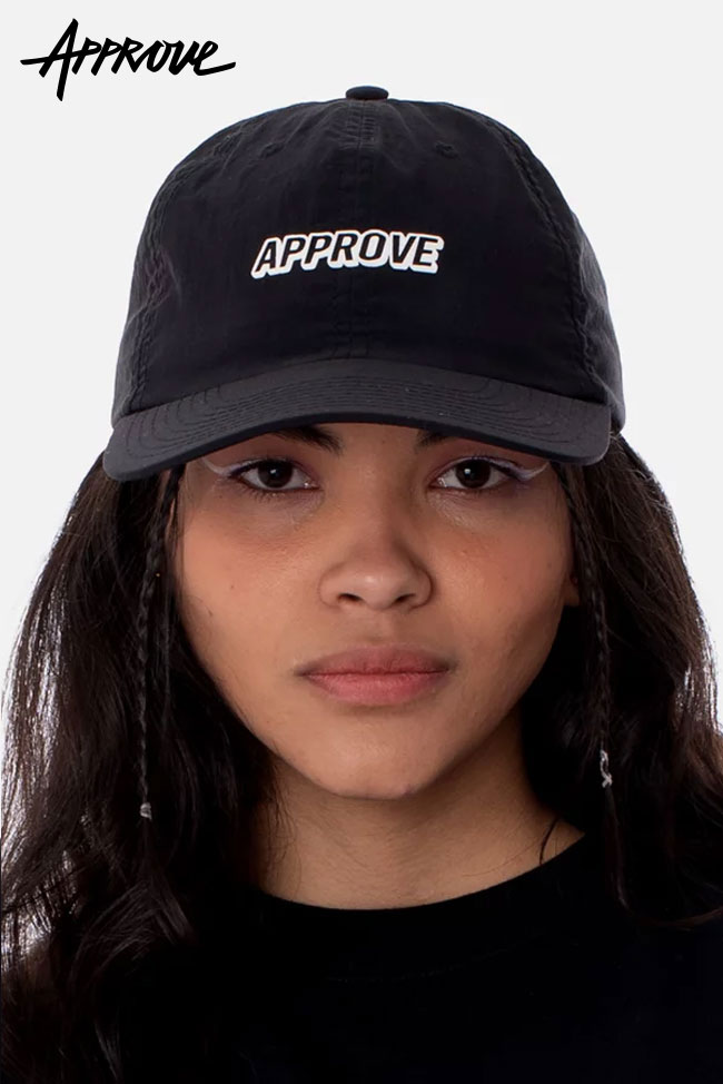 ◇期間限定セール◇アプルーヴ ダッドキャップ ボックスロゴ ブラック