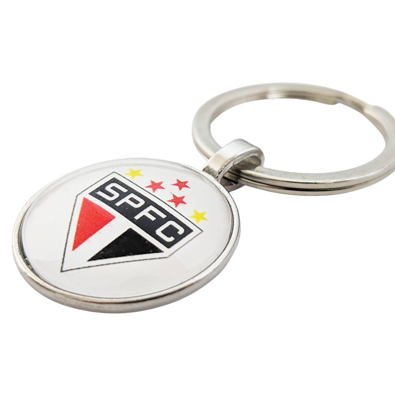 サンパウロFC クリアガラスサークル型キーホルダー【SAO PAULO FC