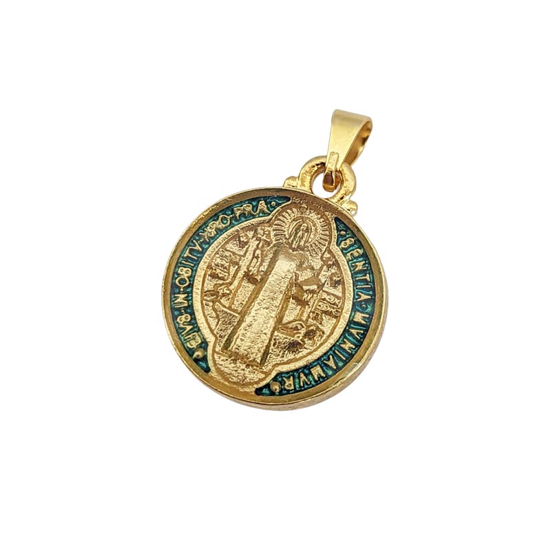 サンベント両面ラウンドメダルペンダントヘッド｜ブラジルお守りの