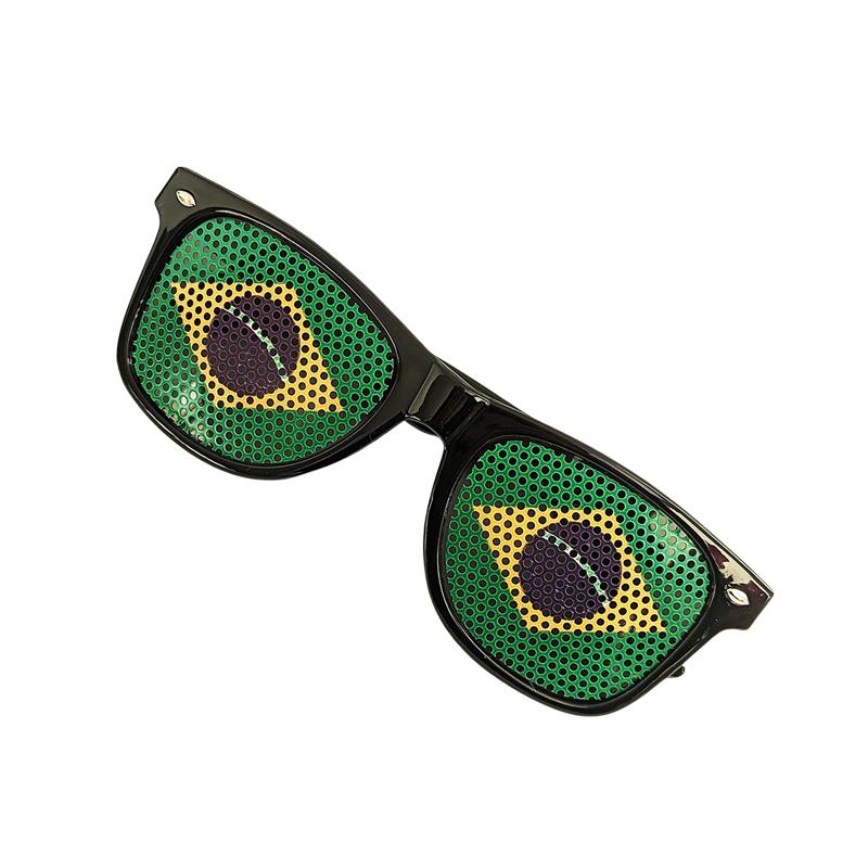 ブラジル国旗メガネ 2個セット パーティーグッズ・イベント・スポーツ