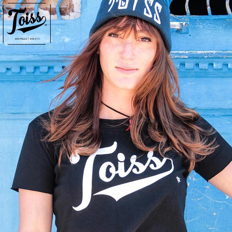 クロップドロゴTシャツ【TOISS】ブラック｜すべての商品の