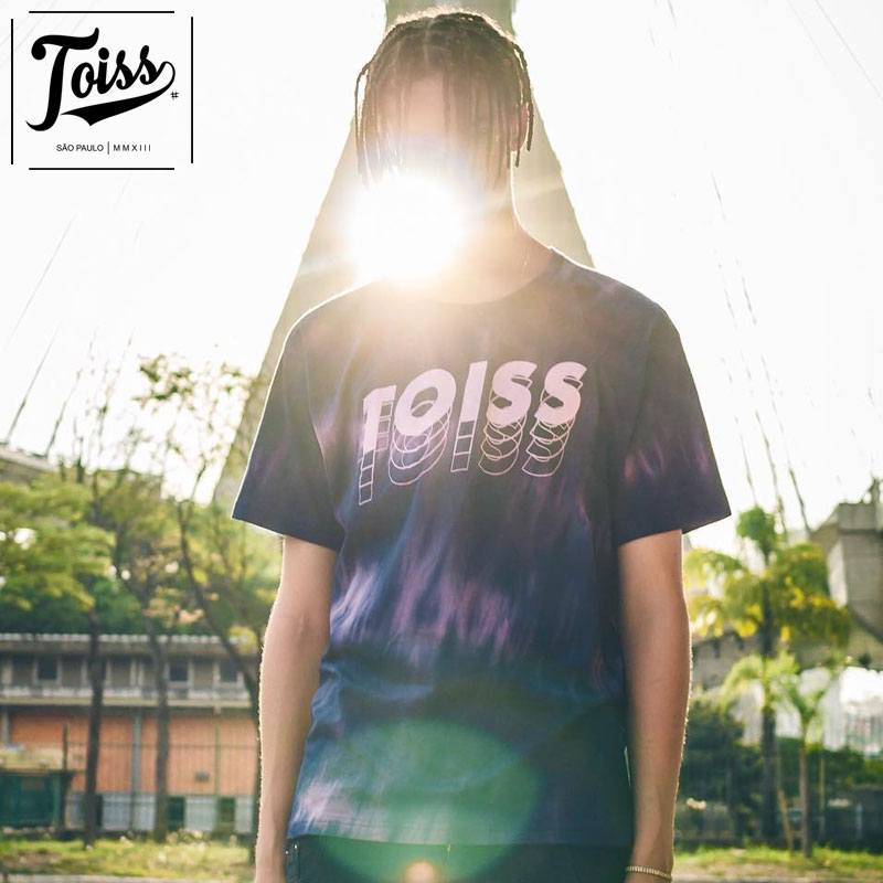ネイマールブランド【TOISS】オリジナルロゴTシャツ LILAS TOISS】タイダイTシャツ【ネイマール愛用ブランド】トイスロゴ