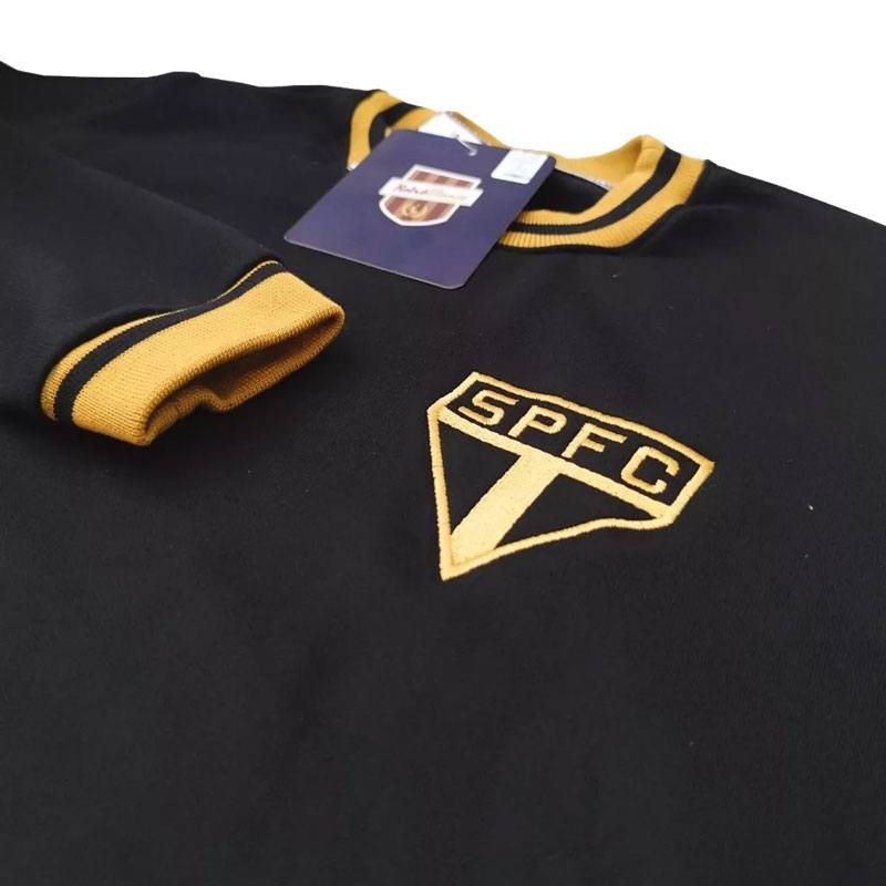 喜ばれる誕生日プレゼント ブラジルサッカーレトロ公式 サンパウロFCヴィンテージブラック ウェア
