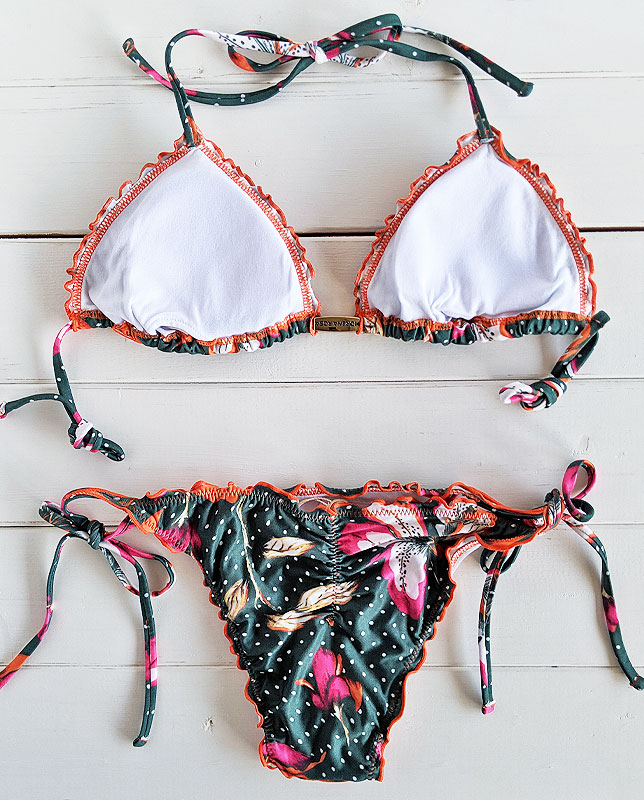 【Morena Rosa】アンティーク花柄水着 トライアングル Morena Rosa】アンティーク花柄水着 トライアングル|レディース