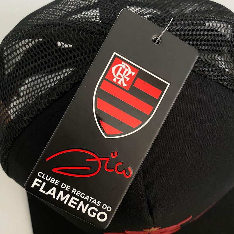 フラメンゴ公式 Zico エンブレムメッシュキャップ ジーコ 帽子