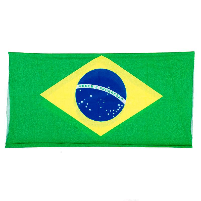 なんと16通りの使い方！】ブラジル国旗デザインマルチシームレスウエア