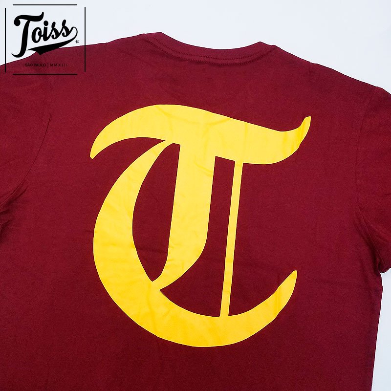 ネイマールブランド【TOISS】オリジナルロゴ Tシャツ ボルドー TOISS】トイスオリジナルロゴTシャツ｜ボルドー｜TOISS