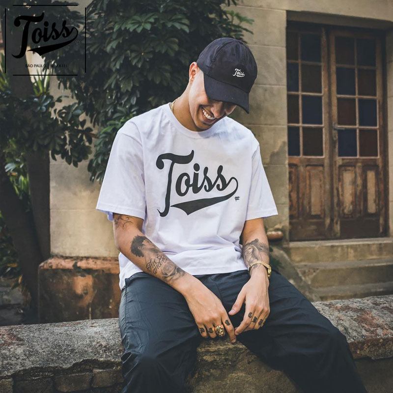 ネイマールブランド【TOISS】サイドロゴTシャツ ホワイト TOISS】サイドボーダーロゴTシャツ ホワイト ネイマールブランド