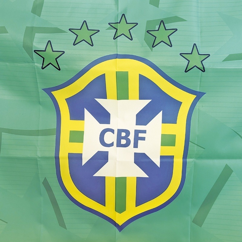 CBF】サッカーブラジル代表エンブレム旗【フラッグ】 | ブラジルカラー