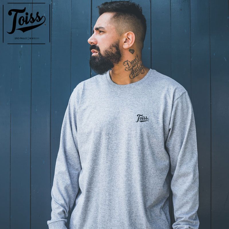 ネイマールブランド【TOISS】Tシャツスウェット生地｜グレー TOISS】＃レジェンダバックプリントTシャツ グレー ネイマール