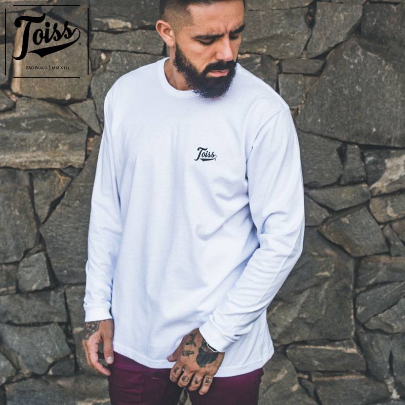 TOISS】ToissロゴデザインロンT ロングTシャツ ホワイト