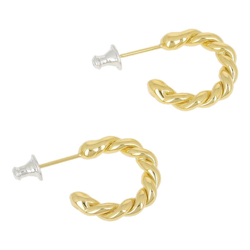 Twist Pierce Small - Gold Plated（ツイストピアス スモール - ゴールドコーティング）【納期 1ヶ月】　SYMPATHY OF SOUL Style（シンパシーオブソウルスタイル)