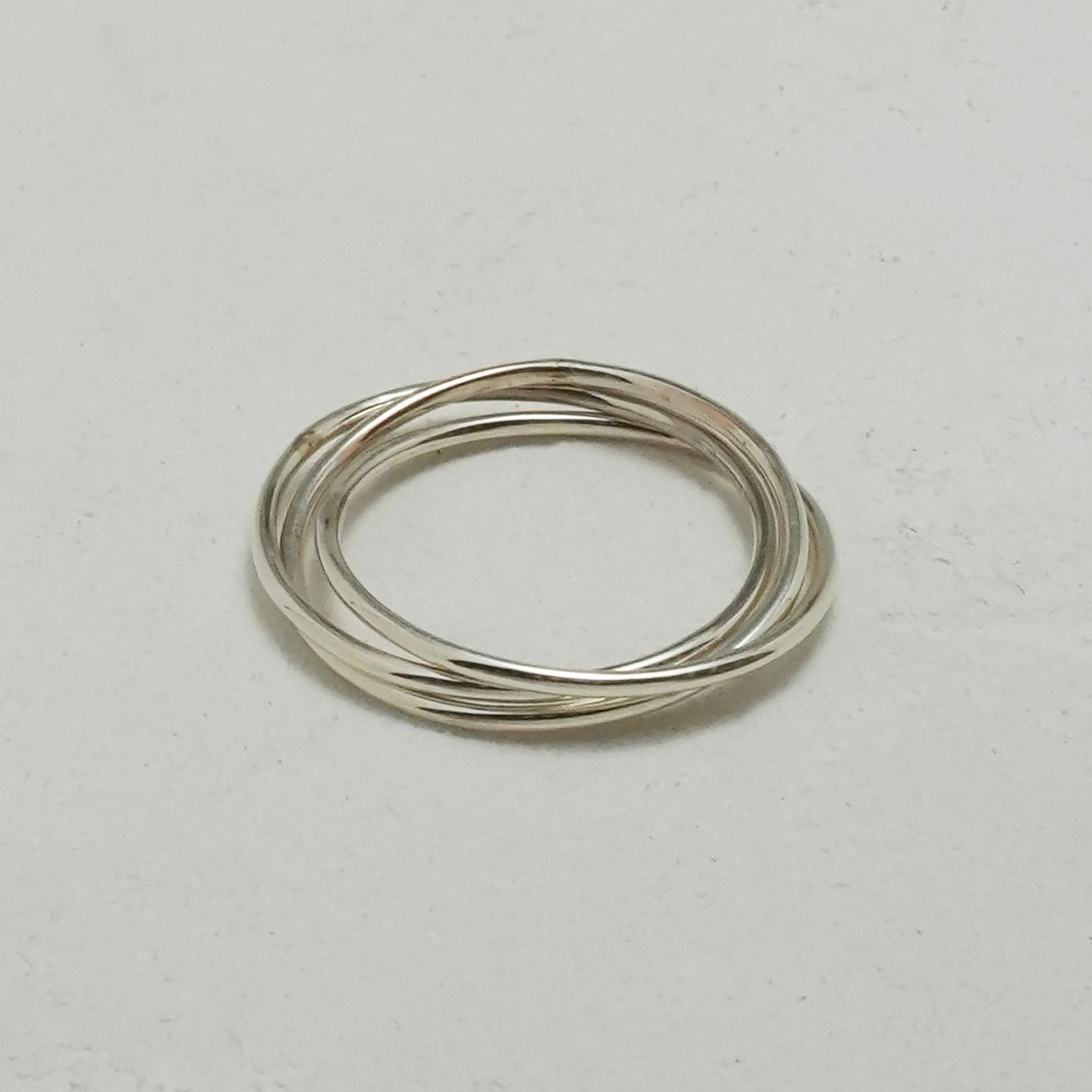 Thin Trinity Ring - All Silver（シントリニティリング - オールシルバー）　SYMPATHY OF SOUL Style（シンパシーオブソウルスタイル)