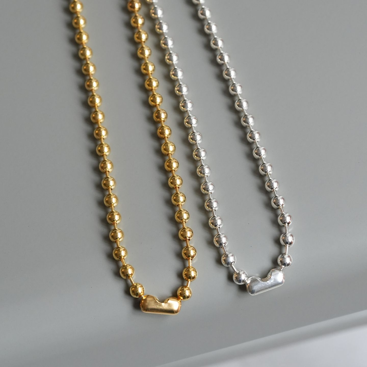 Thick Ball Chain Necklace（シックボールチェーンネックレス）　SYMPATHY OF SOUL Style（シンパシーオブソウルスタイル)