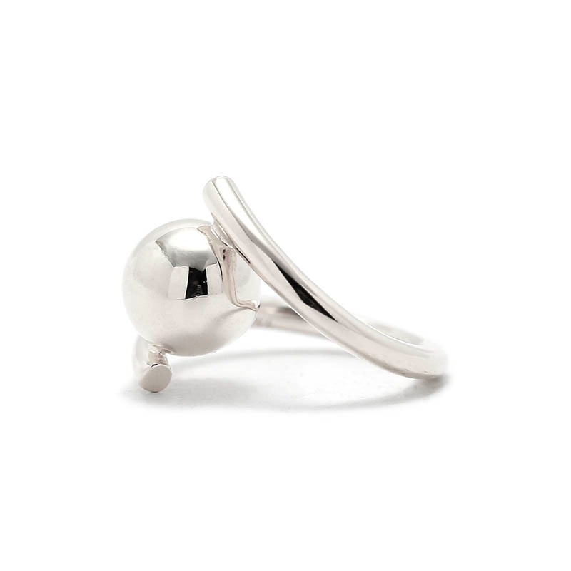 【関税込み】HUGO KREIT シルバー Wishbone リングセット w/Ball Ring - Silver(ウィズボールリング - シルバー