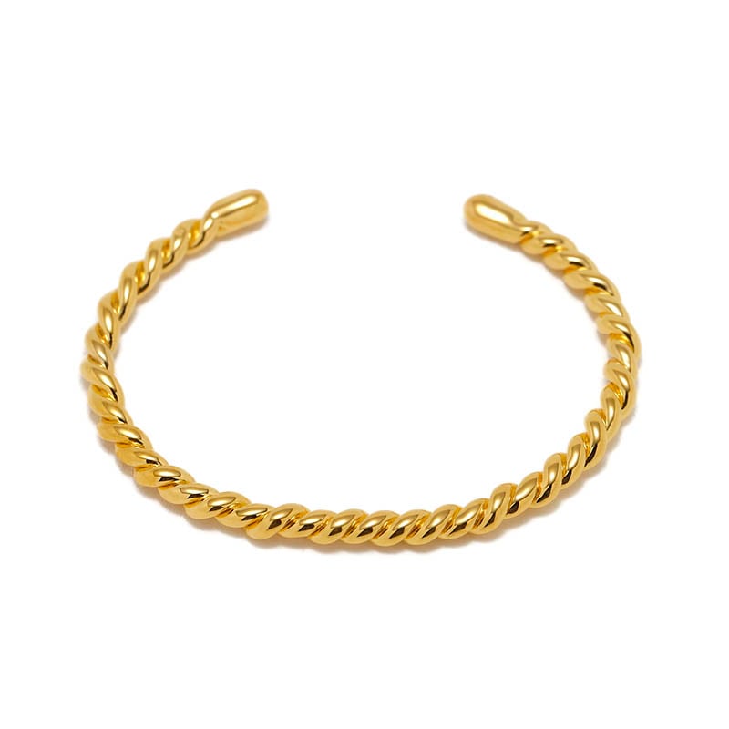 Twist Bangle - Gold Plated（ツイストバングル - ゴールド