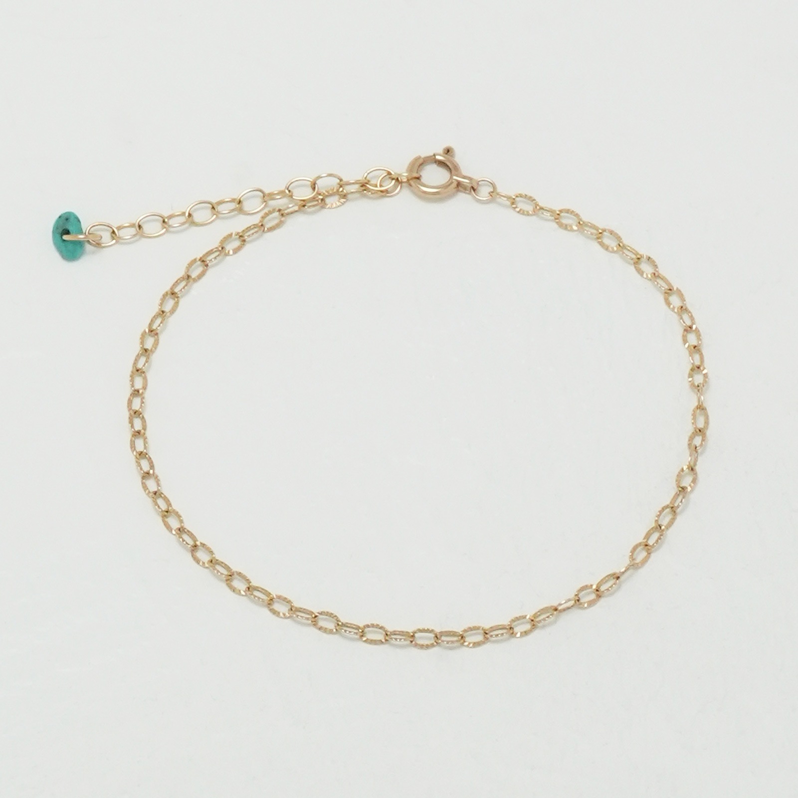 Petal Chain Bracelet - Facet w/TRQ（ペタルチェーンブレスレット - ファセット w/ターコイズ）【納期 1ヶ月半】　SYMPATHY OF SOUL Style（シンパシーオブソウルスタイル)