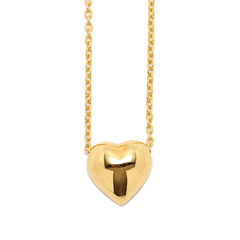 Slide Heart Necklace - Gold Plated（スライドハートネックレス - ゴールドコーティング）　SYMPATHY OF SOUL Style（シンパシーオブソウルスタイル)