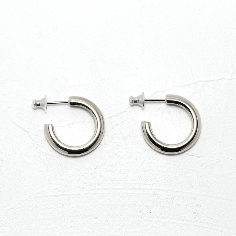 Wide Hoop Pierce Small - Silver（ワイドフープピアス スモール - シルバー）【納期 1ヶ月半】　SYMPATHY OF SOUL Style（シンパシーオブソウルスタイル）