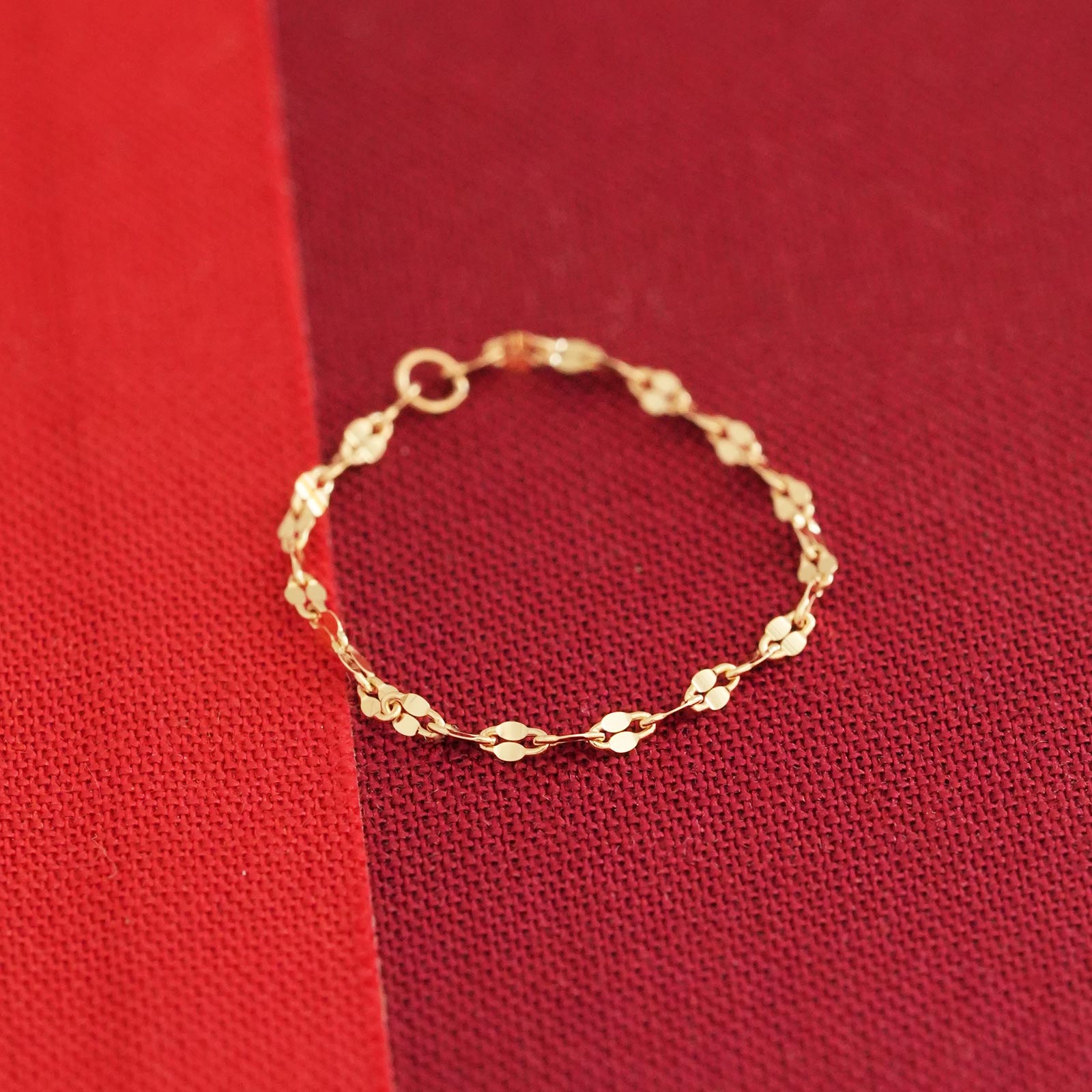 Petal Chain Ring - Azuki（ペタルチェーンリング - アズキ）　SYMPATHY OF SOUL Style（シンパシーオブソウルスタイル)