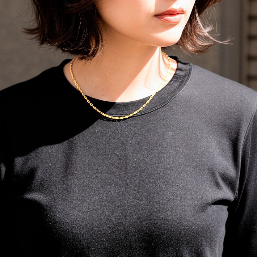 Style Chain Anchor - K18YG Plated（スタイルチェーンアンカー - K18イエローゴールドコーティング）　SYMPATHY OF SOUL Style（シンパシーオブソウルスタイル)