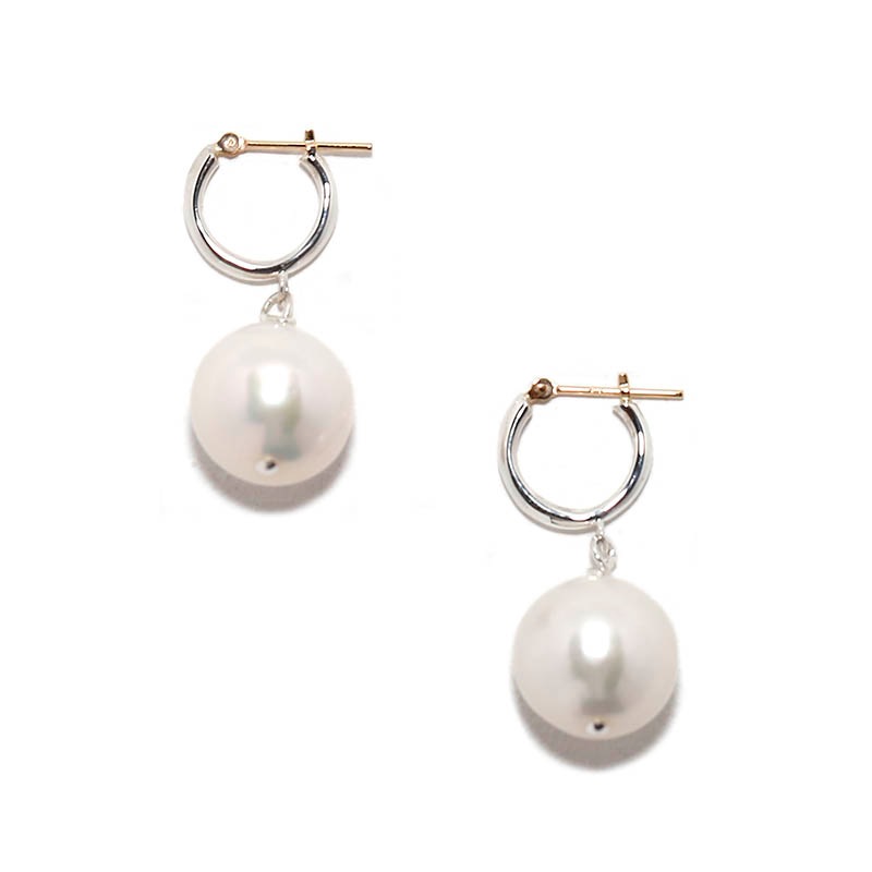 Drop Pearl Hoop Pierce（ドロップパールフープピアス）　SYMPATHY OF SOUL Style（シンパシーオブソウルスタイル)