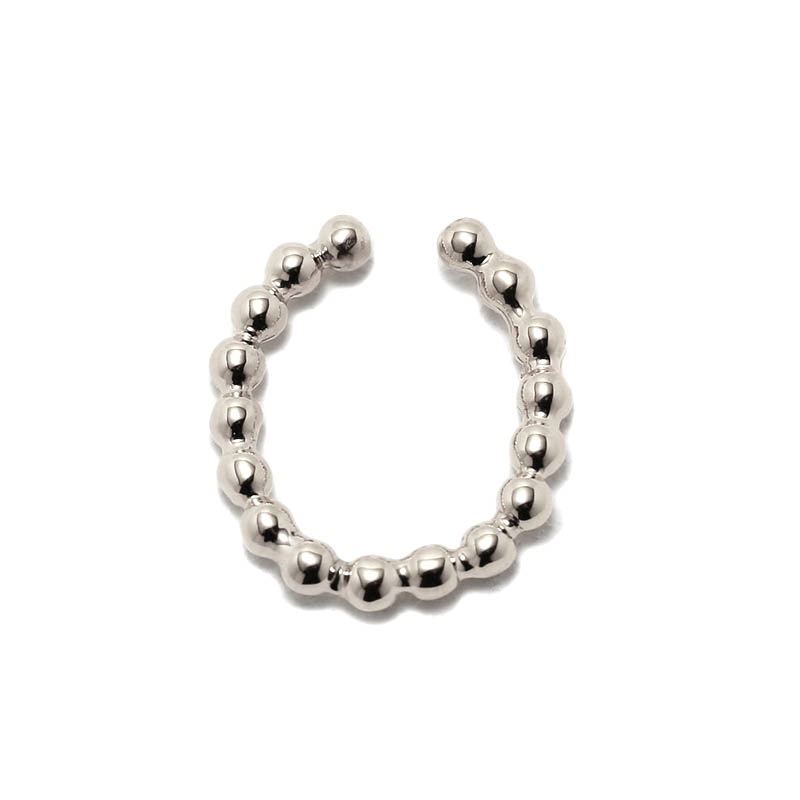 Bubble Link Ear Cuff Large - Silver（バブルリンクイヤーカフ ラージ - シルバー）【納期 1ヶ月】　SYMPATHY OF SOUL Style（シンパシーオブソウルスタイル)