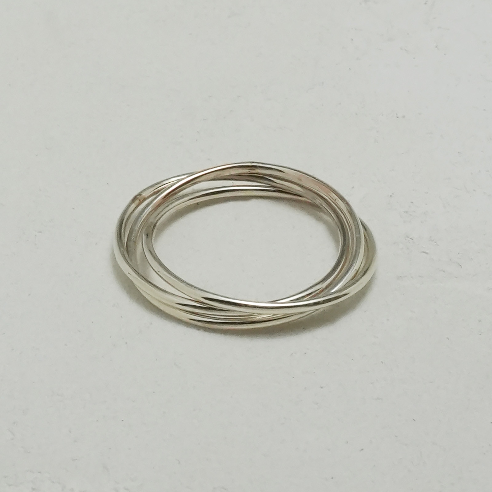 Thin Trinity Ring - All Silver（シントリニティリング - オールシルバー）　SYMPATHY OF SOUL Style（シンパシーオブソウルスタイル)