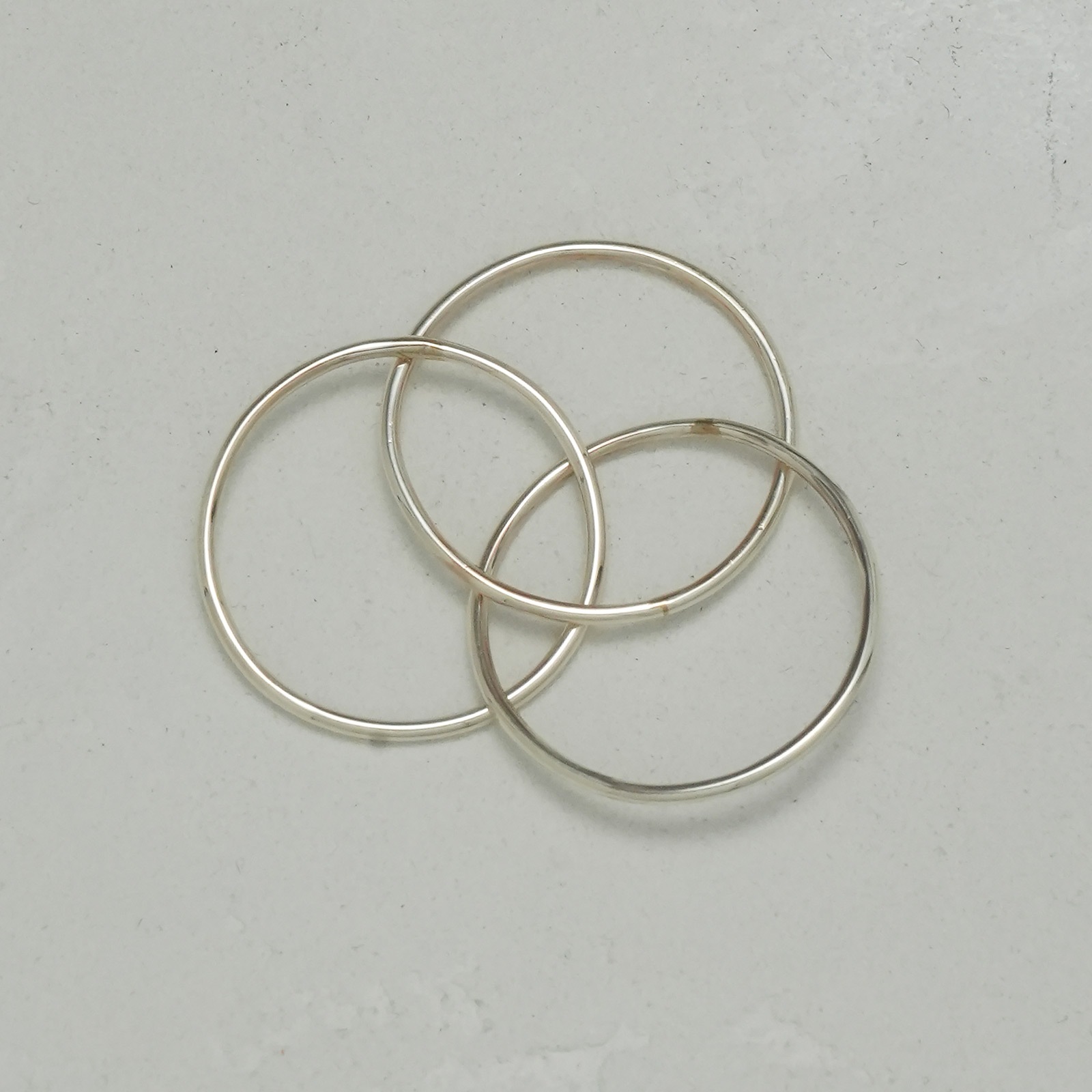 Thin Trinity Ring - All Silver（シントリニティリング - オールシルバー）　SYMPATHY OF SOUL Style（シンパシーオブソウルスタイル)