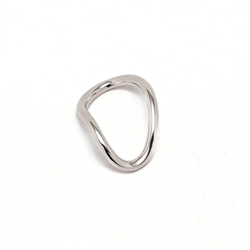 トリプルシルバー(W) ソリッド リング CHROME HEARTS 3mm スペーサーリング FUCK YOU リング 12
