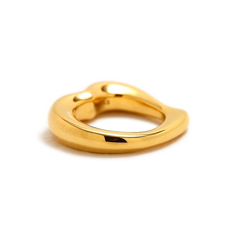 Open Heart Ring - Gold Plated（オープンハートリング - ゴールドコーティング）　SYMPATHY OF SOUL Style（シンパシーオブソウルスタイル)