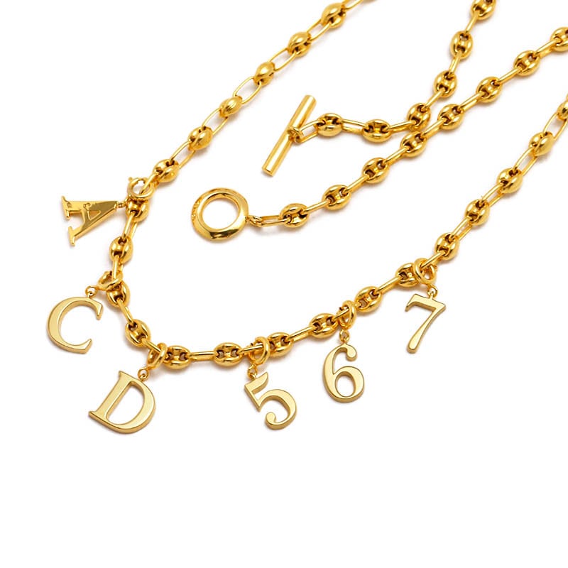 Gu Chain T-Bar Necklace - Gold Plated（ジーユーチェーンTバーネックレス - ゴールドコーティング）　SYMPATHY OF SOUL Style（シンパシーオブソウルスタイル)