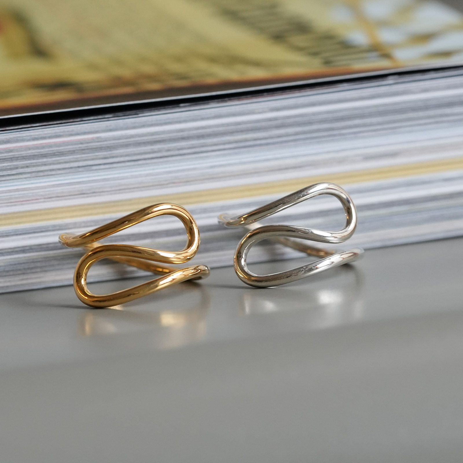 Wire Ring - WAVE（ワイヤーリング - ウェーブ）【納期 1ヶ月】　SYMPATHY OF SOUL Style（シンパシーオブソウルスタイル)