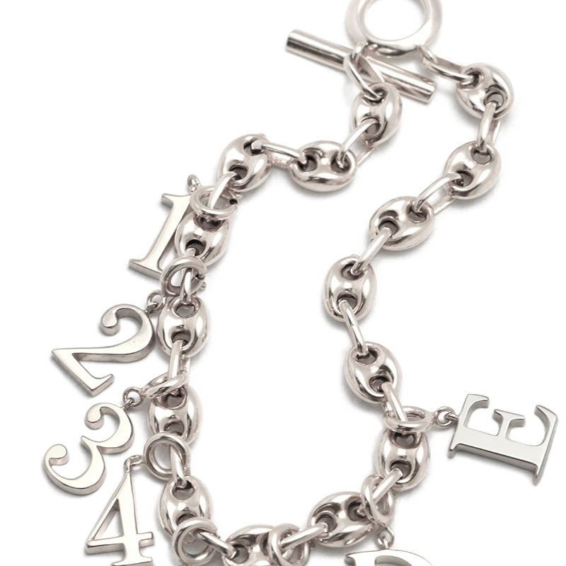 Initial Charm Pendant - Silver（イニシャルチャームペンダント - シルバー）　SYMPATHY OF SOUL Style（シンパシーオブソウルスタイル)