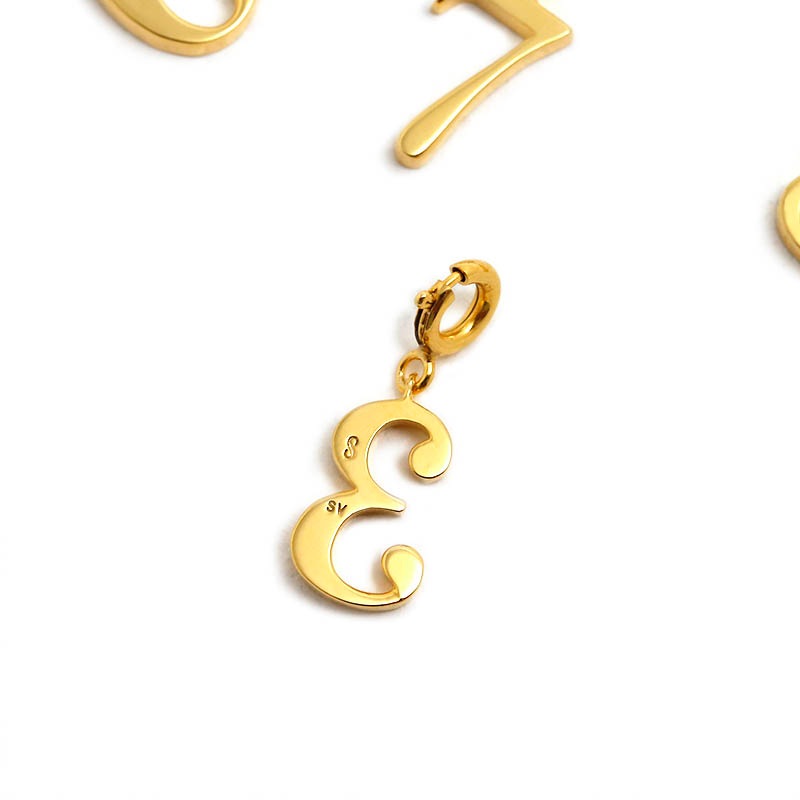Number Charm Pendant - Gold Plated（ナンバーチャームペンダント - ゴールドコーティング）　SYMPATHY OF SOUL Style（シンパシーオブソウルスタイル)