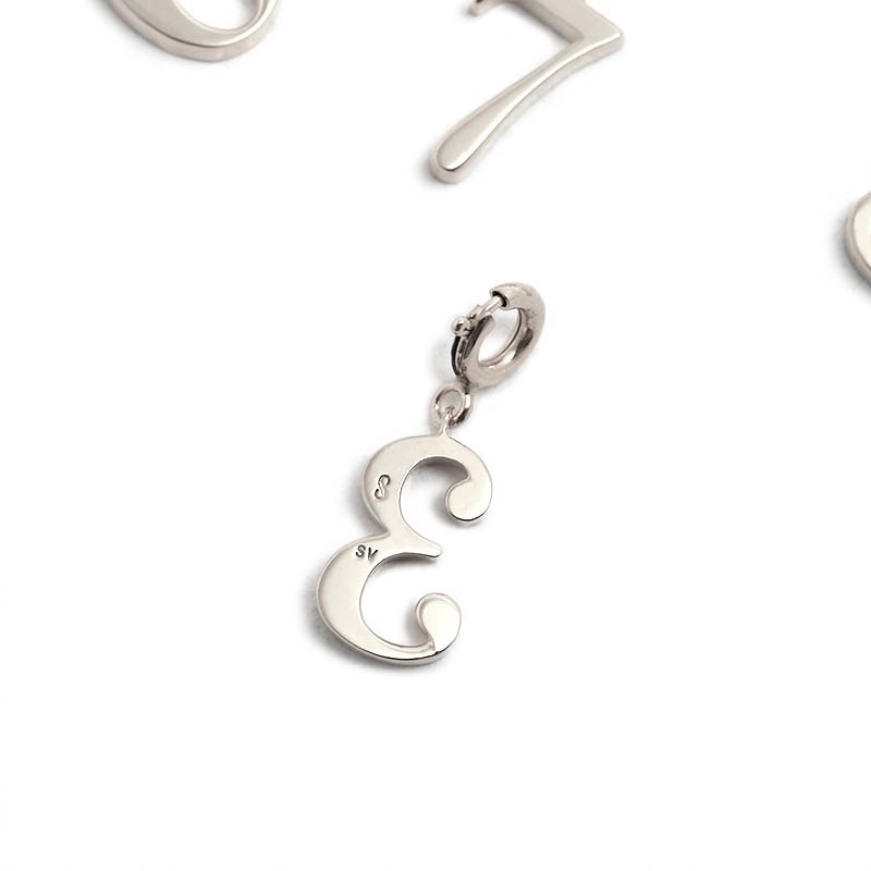 Number Charm Pendant - Silver（ナンバーチャームペンダント - シルバー）　SYMPATHY OF SOUL Style（シンパシーオブソウルスタイル)