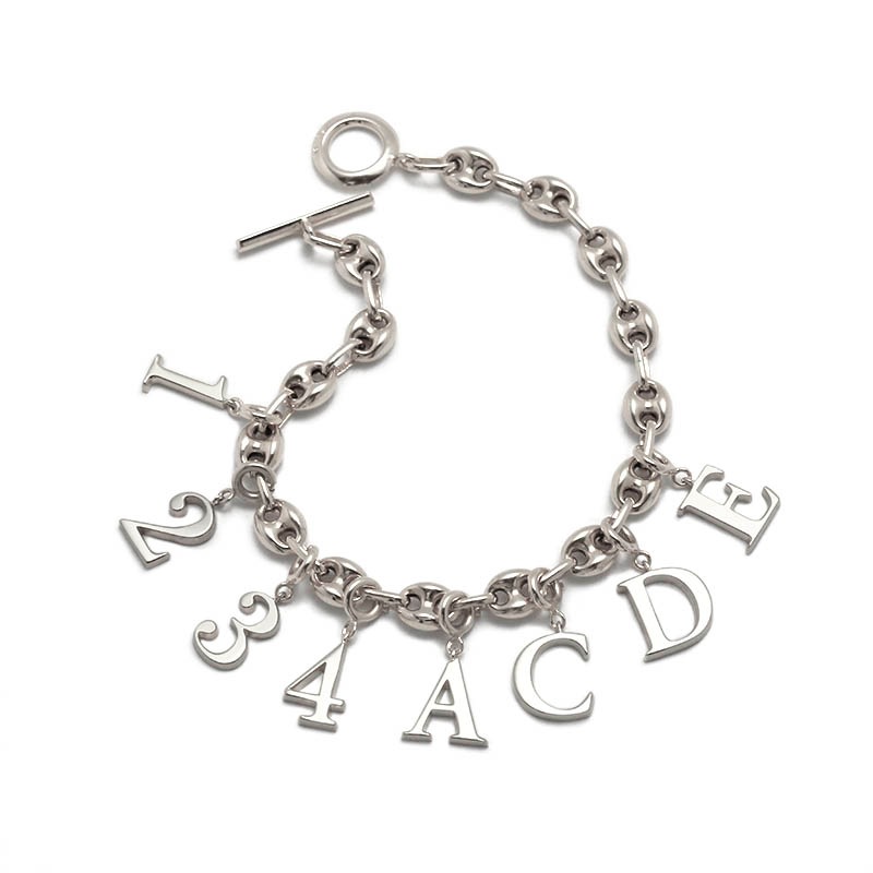Number Charm Pendant - Silver（ナンバーチャームペンダント - シルバー）　SYMPATHY OF SOUL Style（シンパシーオブソウルスタイル)