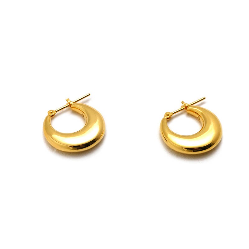 Moon Puff Pierce - Gold Plated（ムーンパフピアス - ゴールド