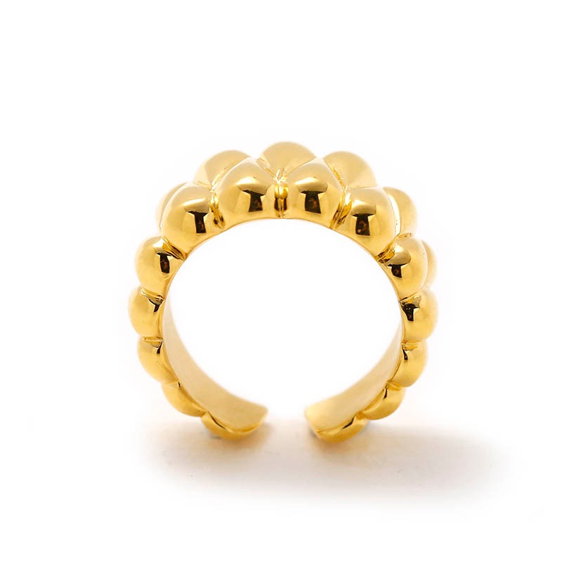 Quilting Ring - K18YG Plated（キルティングリング - K18イエローゴールドコーティング）【納期 1ヶ月半】　SYMPATHY OF SOUL Style（シンパシーオブソウルスタイル)