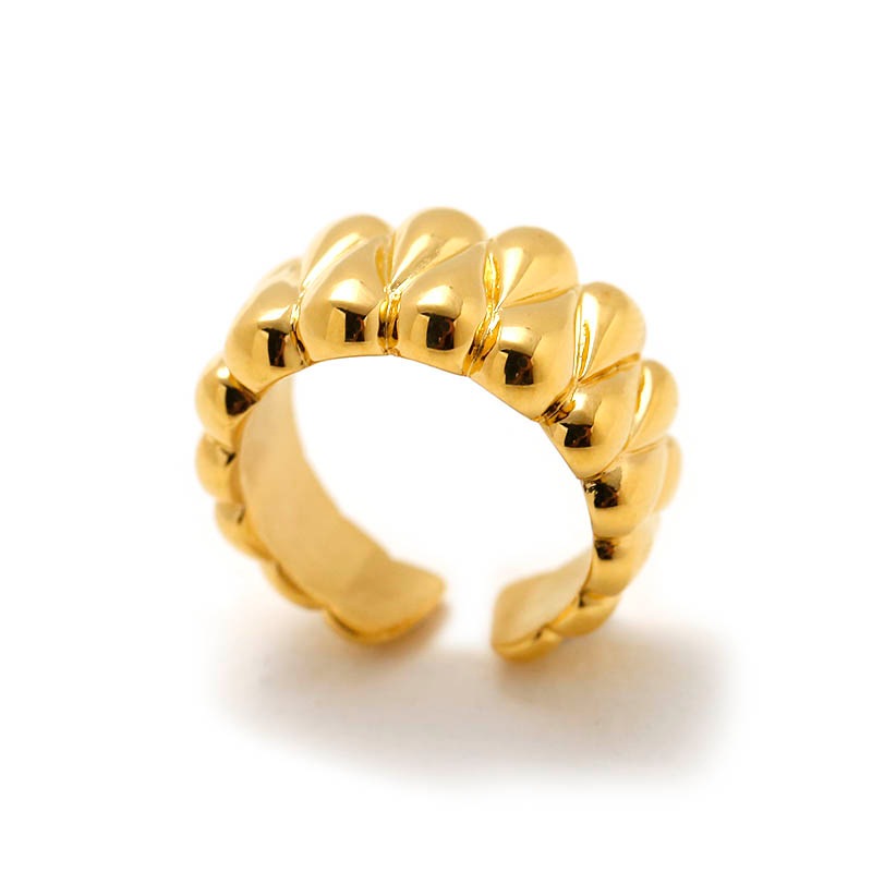 Quilting Ring - K18YG Plated（キルティングリング - K18イエローゴールドコーティング）【納期 1ヶ月半】　SYMPATHY OF SOUL Style（シンパシーオブソウルスタイル)