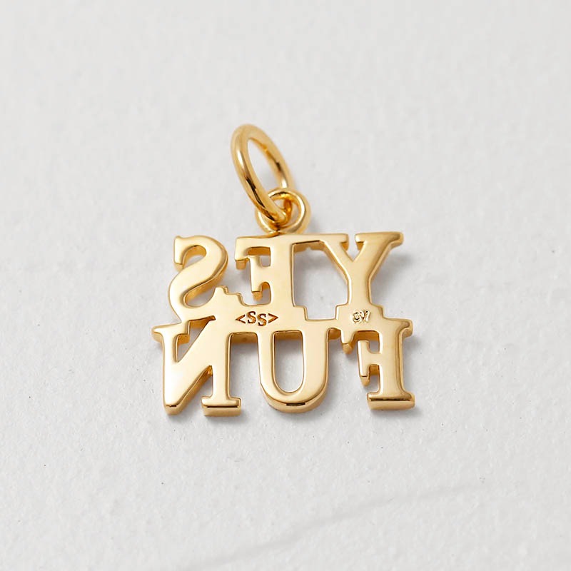 YES FUN Charm - K18YG Plated（イエスファンチャーム - K18イエローゴールドコーティング）　SYMPATHY OF SOUL Style（シンパシーオブソウルスタイル)