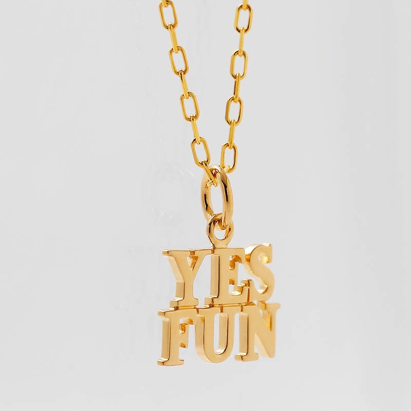 YES FUN Charm - K18YG Plated（イエスファンチャーム - K18イエローゴールドコーティング）　SYMPATHY OF SOUL Style（シンパシーオブソウルスタイル)