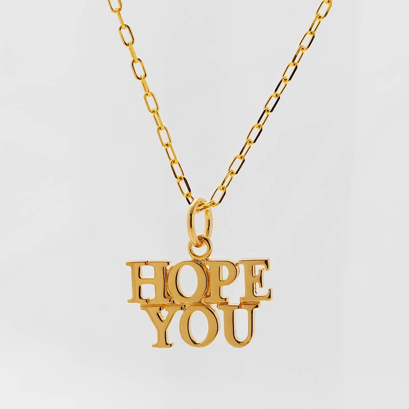 HOPE YOU Charm - K18YG Plated（ホープユーチャーム - K18イエローゴールドコーティング）【納期 1ヶ月】　SYMPATHY OF SOUL Style（シンパシーオブソウルスタイル)