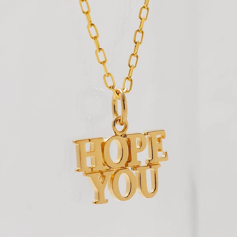 HOPE YOU Charm - K18YG Plated（ホープユーチャーム - K18イエロー